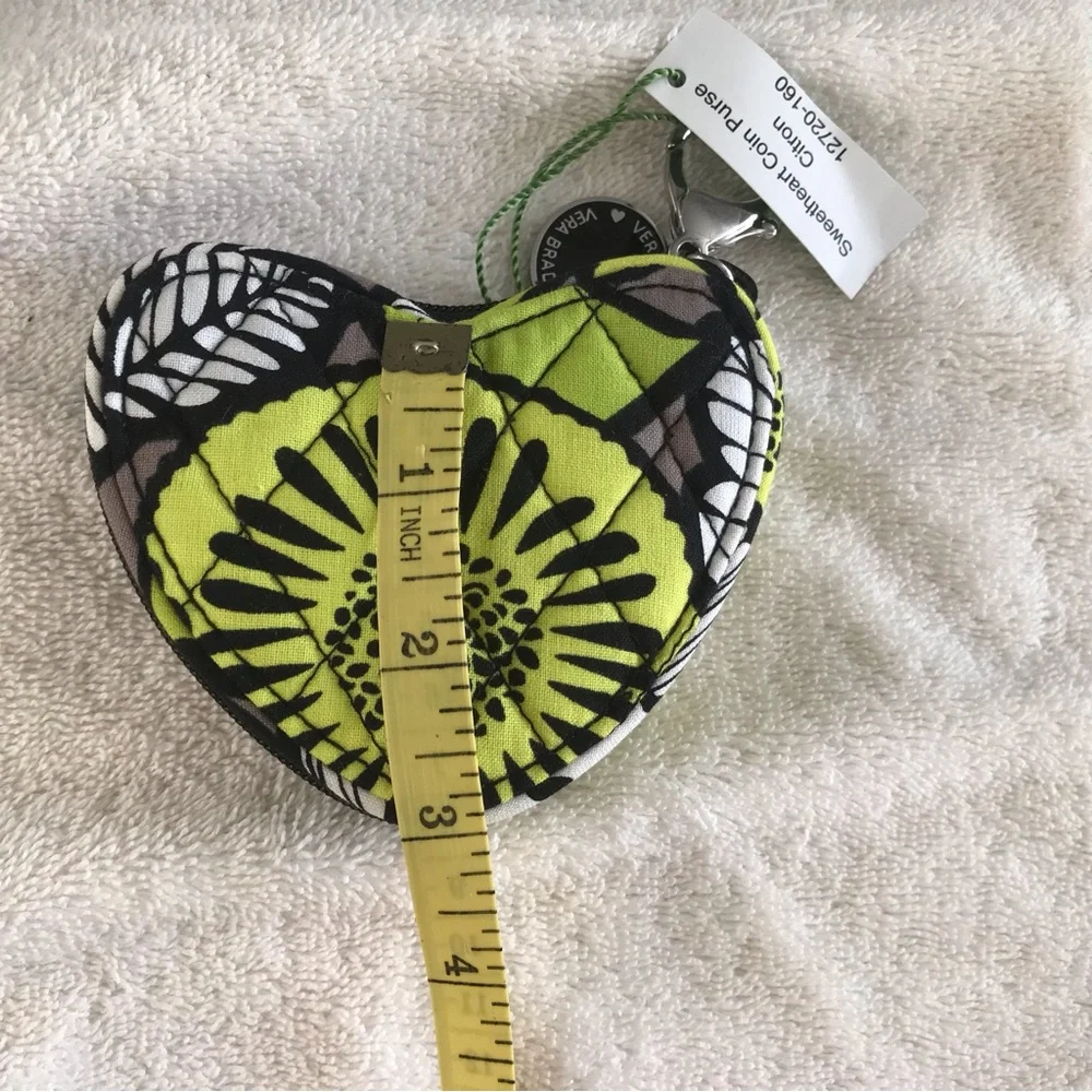 Vera Bradley Heart Shaped Coin Keychain  purse